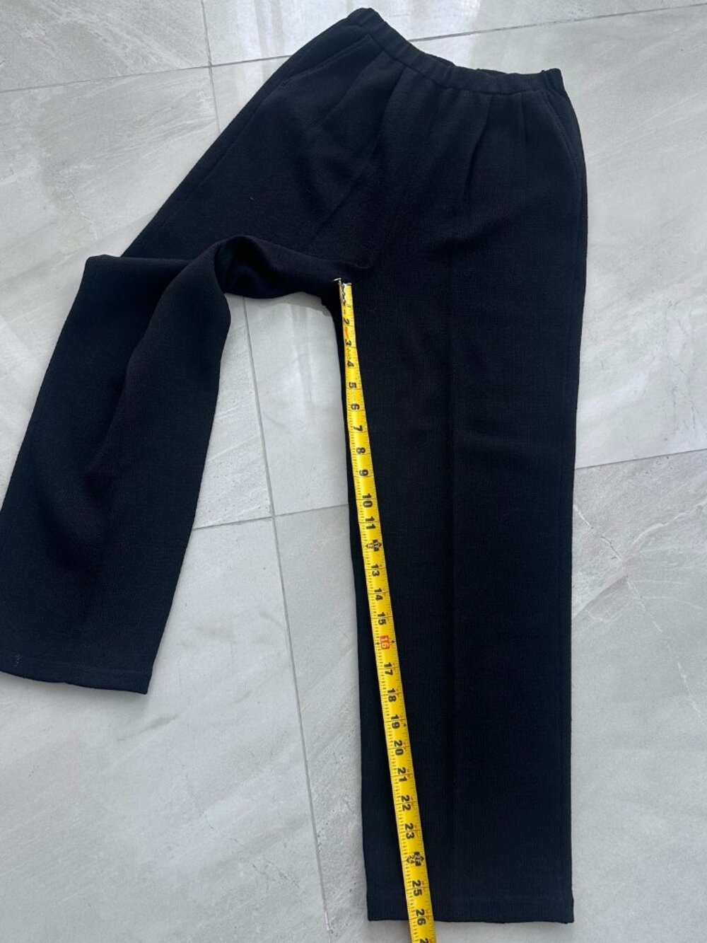 St John Santana Knit Pants S Black Elastic Waist - Picture 7 of 8